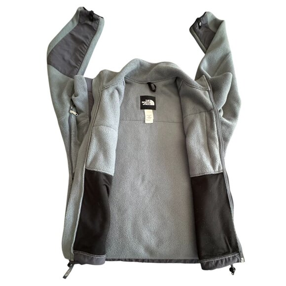 The North Face Men's Small Polartec Denali Fleece Jacket Gray Full Zip Outdoor - Picture 10 of 10